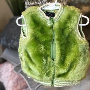 💚Green Fur Winter Vest💚
